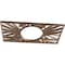 Ekena Millwork Hoover Architectural Grade PVC Pierced Ceiling Medallion, Copper, 40"W x 20"H x 14 3/4"ID x 1"P CMPP40X20HOSCO - alternate 2